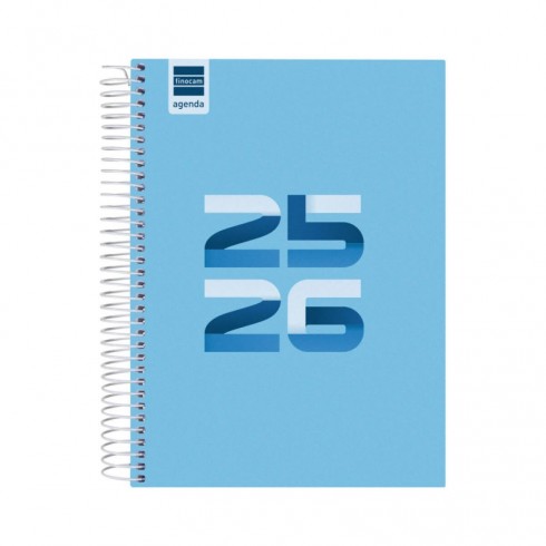 AGENDA FINOCAM COOL 1/4 1DP AZUL 25-26