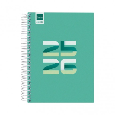 AGENDA FINOCAM COOL 1/4 1DP VERDE 25-26