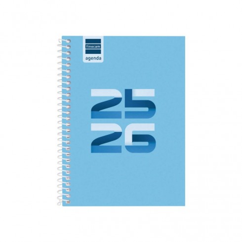 AGENDA FINOCAM COOL 1/8  SV HORIZ.AZUL 25-26