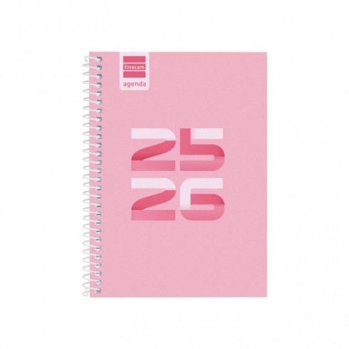 AGENDA FINOCAM COOL 1/8  SV HORIZ.ROSA 25-26