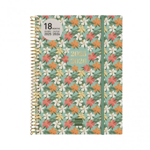 AGENDA FINOCAM 18M ESP. DAISY E10 SV HOR.25-26
