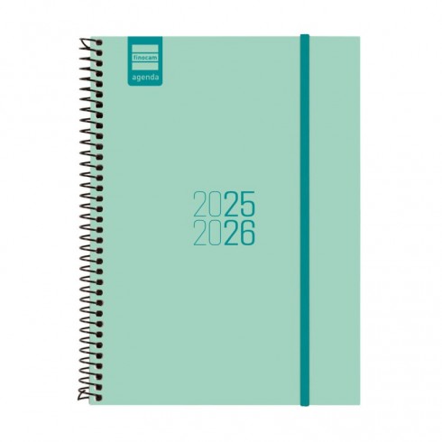 AGENDA FINOCAM ESPIRAL E10 SV TURQUESA 25-26