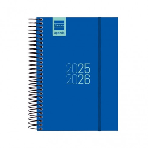 AGENDA FINOCAM ESPIRAL E8 1DP AZUL 25-26