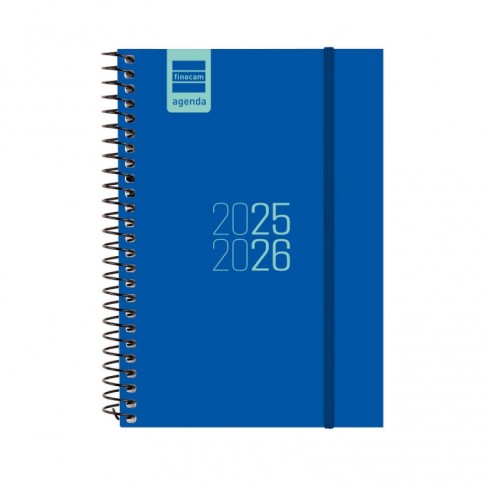 AGENDA FINOCAM ESPIRAL E8 SV HORIZ.AZUL 25-26