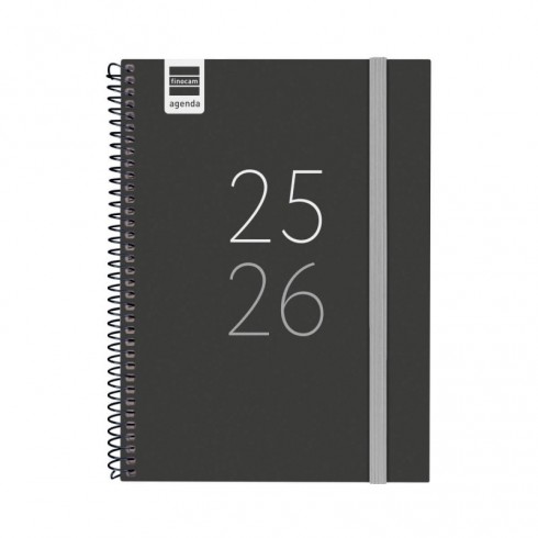AGENDA FINOCAM SECUNDARIA 1/4 SVH NEGRO 25-26
