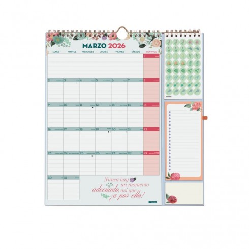 CALENDARIO FINOCAM PLUS FRASES MOTIVADORAS 16 MESES 25-26