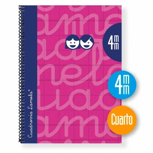 BLOC LAMELA CUARTO 80H TAPA FORRADA 4MM FUCSIA