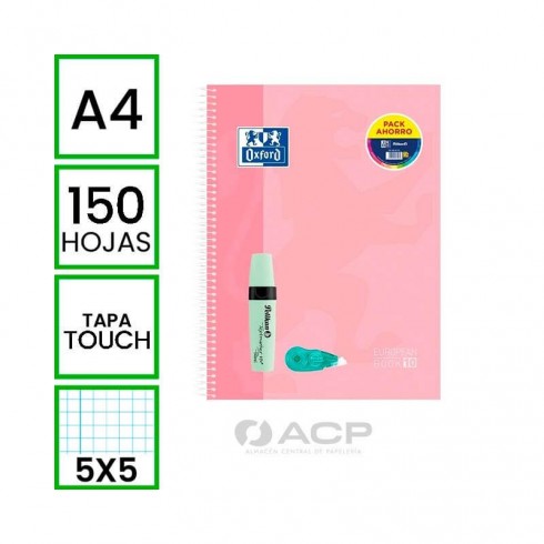 BLOC A4 OXFORD 150h EUROPEANBOOK 10+MARCADOR+CORRECTOR