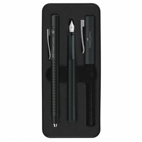 JUEGO PLUMA+BOL GRIP 2011 NEGRO FABER CASTELL