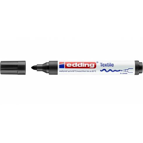 MARCADOR ROPA EDDING 4500 NEGRO