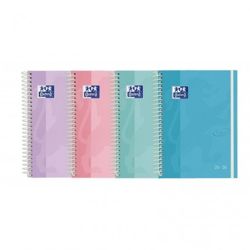 AGENDA ESCOLAR TAPA TOUCH PASTEL EXTRADURA 4º SEM.VISTA 25-26