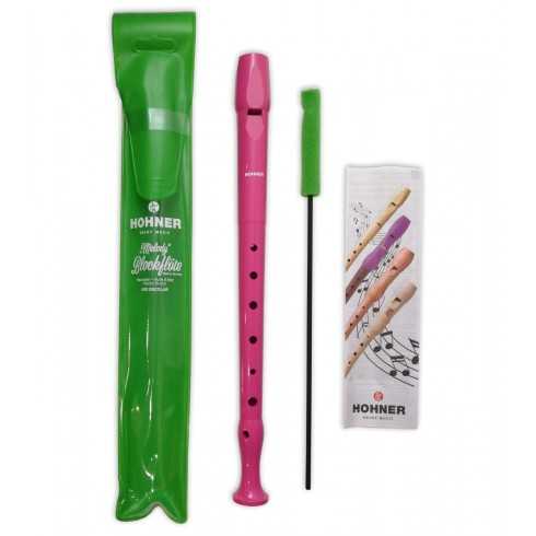 FLAUTA HONNER 9508 PLASTICO FUCSIA