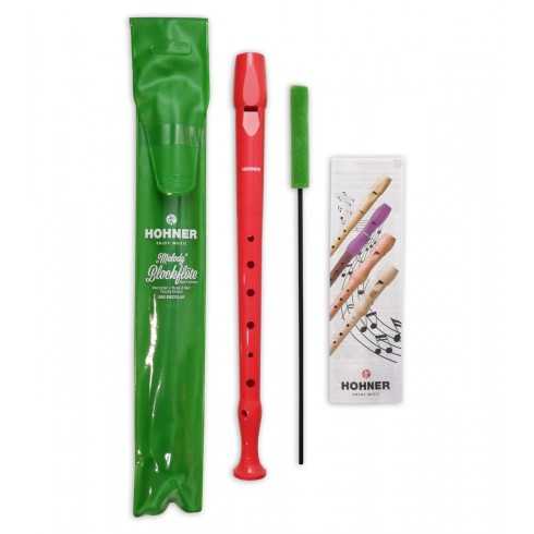 Flauta Hohner 9508 Plástico Rojo