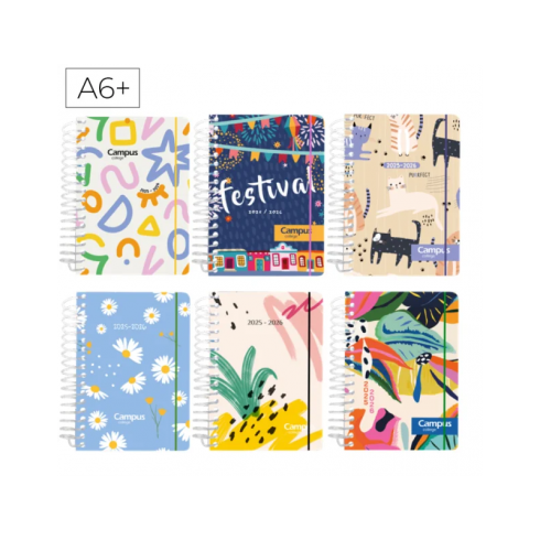 AGENDA ESCOLAR CAMPUS A6+ 1DP TAPA PP 25-26 FANTASÍA I