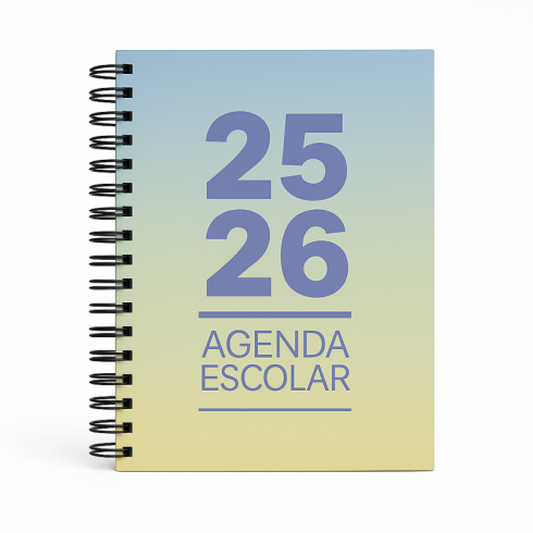 AGENDA ESCOLAR MIMBEK 25/26 T.POLIPR. A5 SV AZUL/AMARILLO