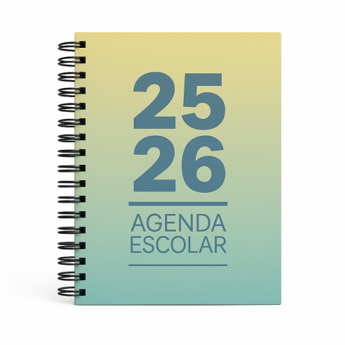 AGENDA ESCOLAR MIMBEK 25/26 T.POLIPR. A5 SV AMARILLO/VERDE