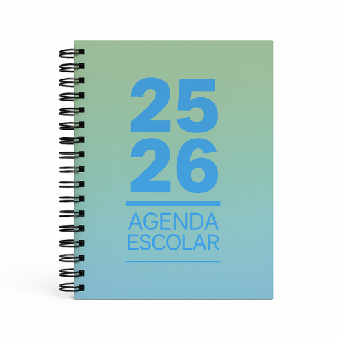AGENDA ESCOLAR MIMBEK 25/26 T.POLIPR. A5 SV VERDE/AZUL