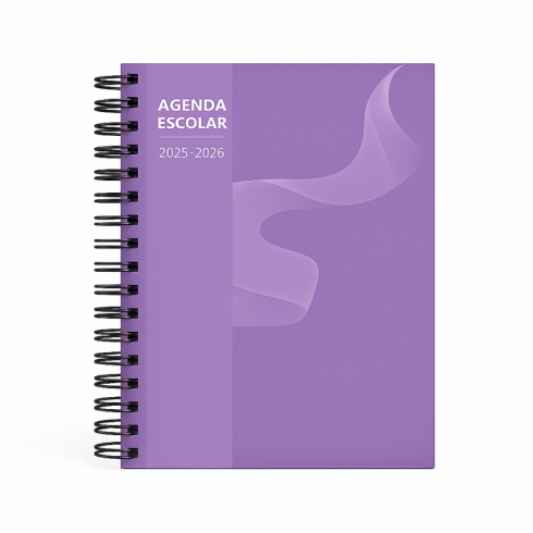 AGENDA ESCOLAR MIMBEK 25/26 T.POLIPR. A5 1DP MORADO