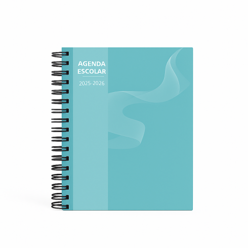 AGENDA ESCOLAR MIMBEK 25/26 T.POLIPR. A5 1DP AGUAMARINA