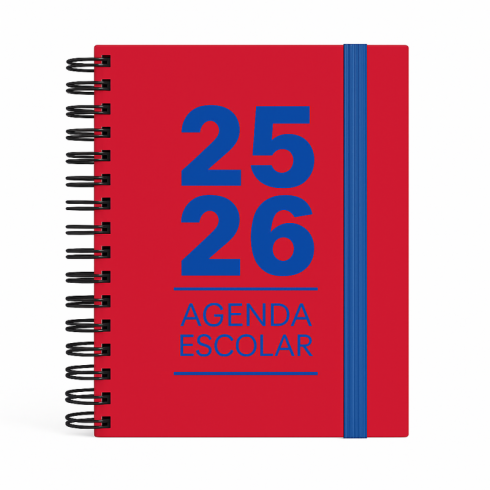 AGENDA ESCOLAR MIMBEK 25/26 TDURA A5 1DP ROJA