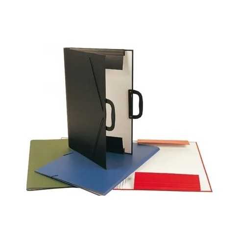 CARPETA DIBUJO A3 GOMAS Y SOLAPAS FORRADA ANTRACITA