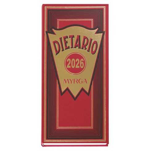 DIETARIO MYRGA 2 TERCIOS ROJO 2026 1DP