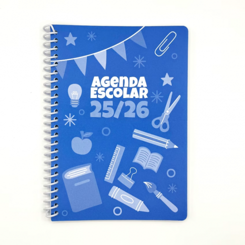 AGENDA ESCOLAR  DIDEX TAPA PLÁST.AZUL A5 SEM.VISTA 25-26