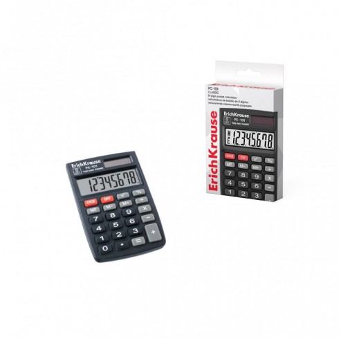 CALCULADORA BOLSILLO 8 DIGITOS ERICH KRAUSE PC-101 NEGRO