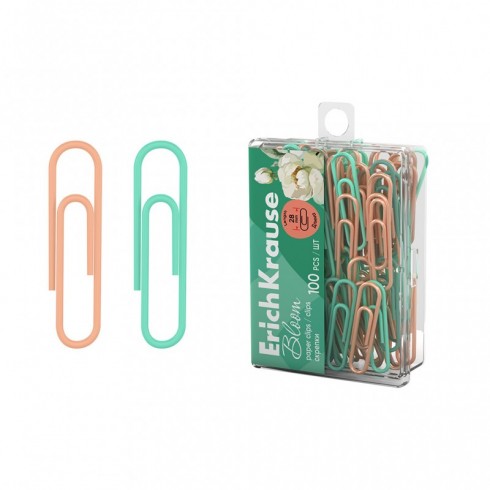 CLIPS PLASTICO COLORES PASTEL ERICH KRAUSE 28mm C/100