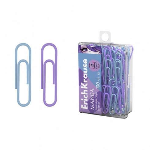 CLIPS PLASTICO COLORES MANGA ERICH KRAUSE 28mm C/100