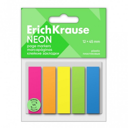 SEÑALIZADOR ERICH KRAUSE 12X45 125H 5 COLOR NEÓN