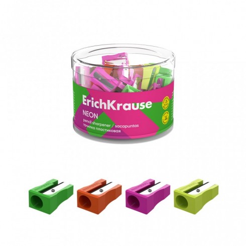 SACAPUNTAS PLASTICO NEON ERICHKRAUSE