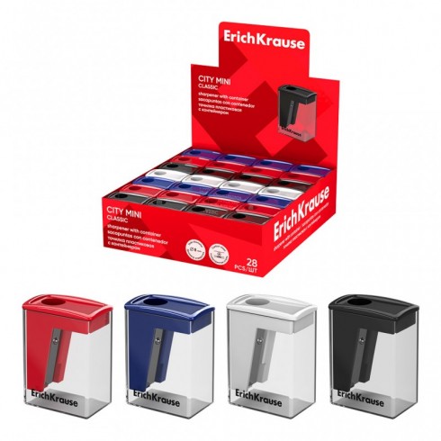 SACAPUNTAS PLASTICO MINI C/CONTENEDOR ERICHKRAUSE