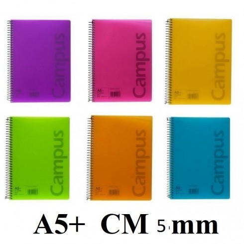 BLOC A5 CAMPUS 90H C.M.5mm TAPA POLIPROPILENO