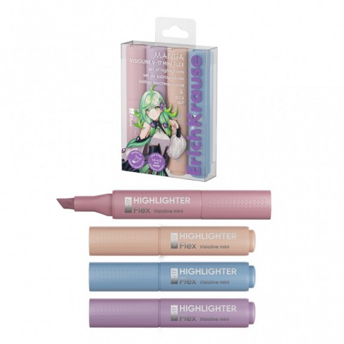 MARCADORES MINI  SET 4 UND. VISIOLINE V-17 MANGA