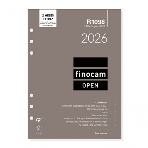 RECAMBIO FINOCAM OPEN1000 R1098 1DP 155X215 2026