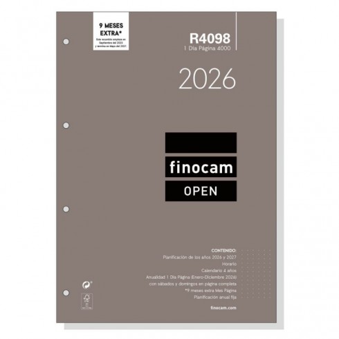 RECAMBIO FINOCAM OPEN 4000 R4098 1DP A4 2026