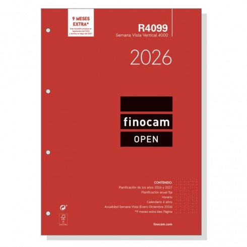 RECAMBIO FINOCAM OPEN 4000 R4099 SV A4 2026