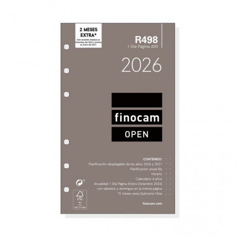 RECAMBIO FINOCAM OPEN 400 R498 1DP 91X152 2026