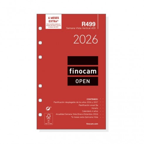 RECAMBIO FINOCAM OPEN 400 R499 SEM VISTA 91X152 2026