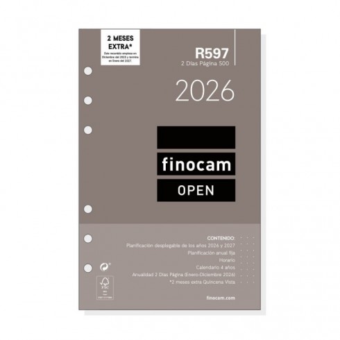 RECAMBIO FINOCAM OPEN 500 R597 2DP 117X181 2026