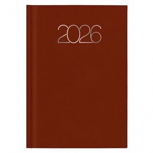 AGENDA 1DP 1/4 PREMIUM 321-MARRÓN 2026