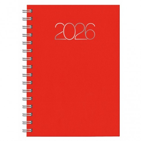 AGENDA 1DP 1/4 PREMIUM BASE WIRE´O B31-ROJO 2026