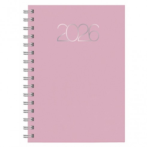 AGENDA 1DP 1/4 PREMIUM BASE WIRE´O B23 ROSA 2026