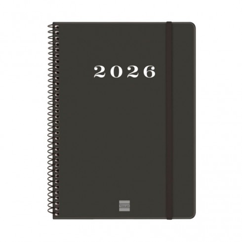 AGENDA ESPIRAL MY E10 155X212 SV 2026 NEGRO