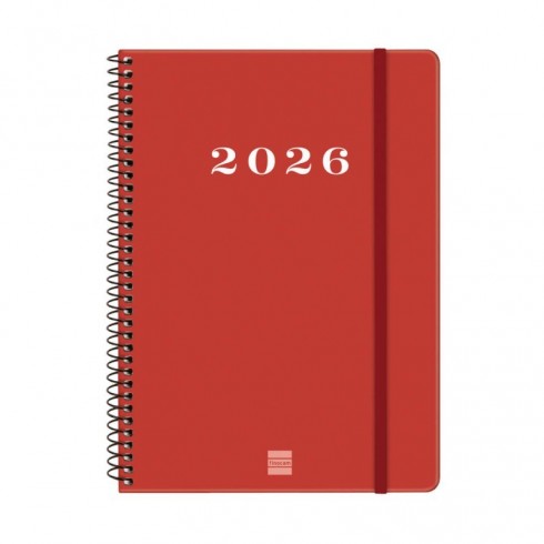 AGENDA ESPIRAL MY E10 155X212 SV 2026 ROJO