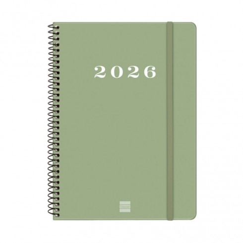 AGENDA ESPIRAL MY E10 155X212 SV 2026 VERDE
