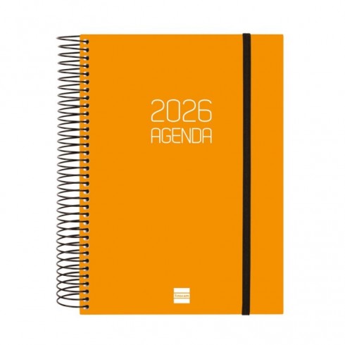 AGENDA OPAQUE E10 155x212 1DP 2026 NARANJA