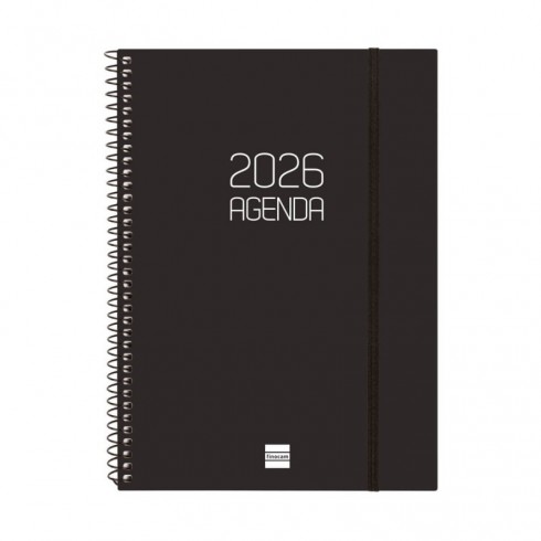 AGENDA OPAQUE E10 155x212 SV VERT 2026 NEGRO