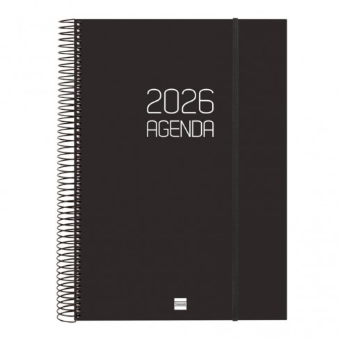 AGENDA OPAQUE E40 210X297 1DP 2026 NEGRO